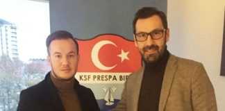Ercan Kerim, predsjednik kluba i Zlatan Nalić novi trener Prespa Birlik