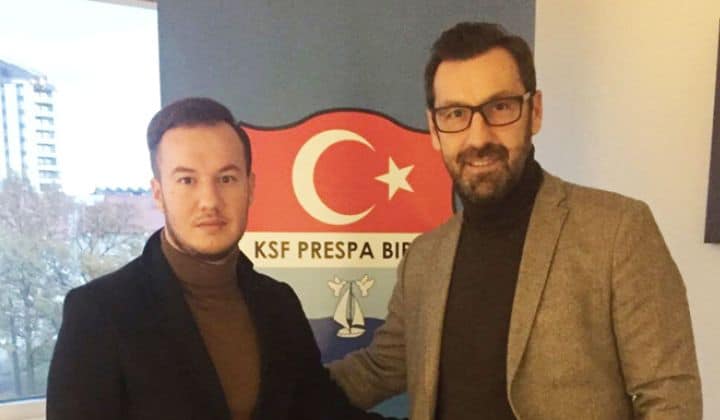 Ercan Kerim, predsjednik kluba i Zlatan Nalić novi trener Prespa Birlik