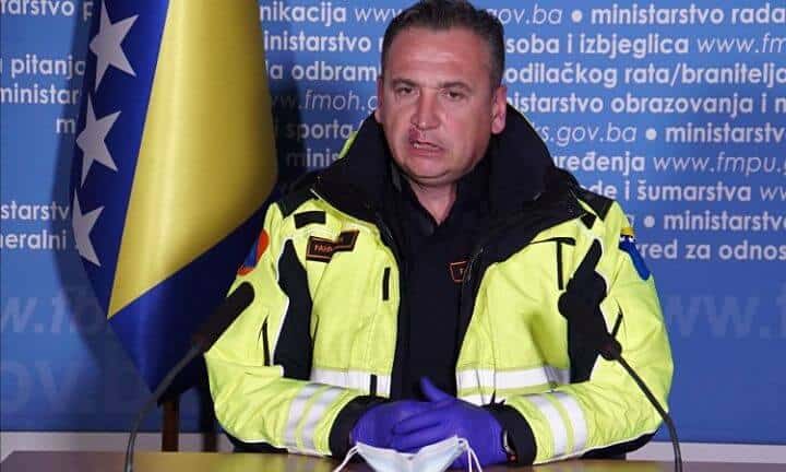 Fahrudin Solak, načelnik Federalnog štaba civilne zaštite i direktor Federalne uprave civilne zaštite