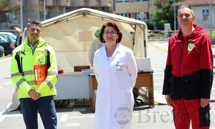 Foto: Almir Panjeta (Muhamed Skomorac, dr. med. Fatima Bašić i dr. Alis Kozica)