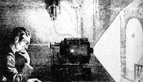 Teslina hipotetska misaona kamera – uređaj koji bi projektovao slike direktno iz uma, 1933.Foto: Wikimedia Commons // Public Domain