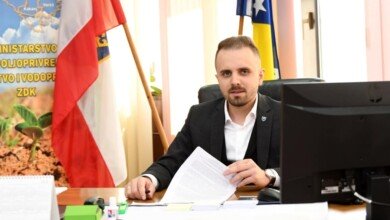 Ministar za poljoprivredu, šumarstvo i vodoprivredu Jasmin Čajić