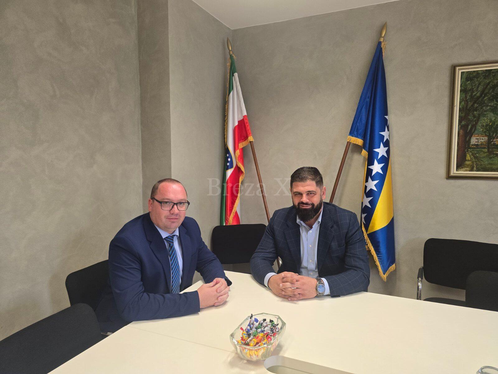 Ministar Adnan Sirovica i direktor Zavoda zdravstvenog osiguranja ZDK Ahmed Kasap