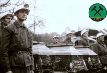 Rudari iz Kaknja na ispračaju poginulih drugova